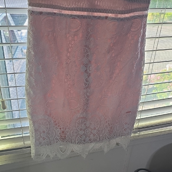 Lush Cream Lace Mini Dress - Picture 7 of 8